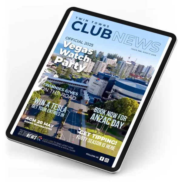 Image of March Club News on Ipad